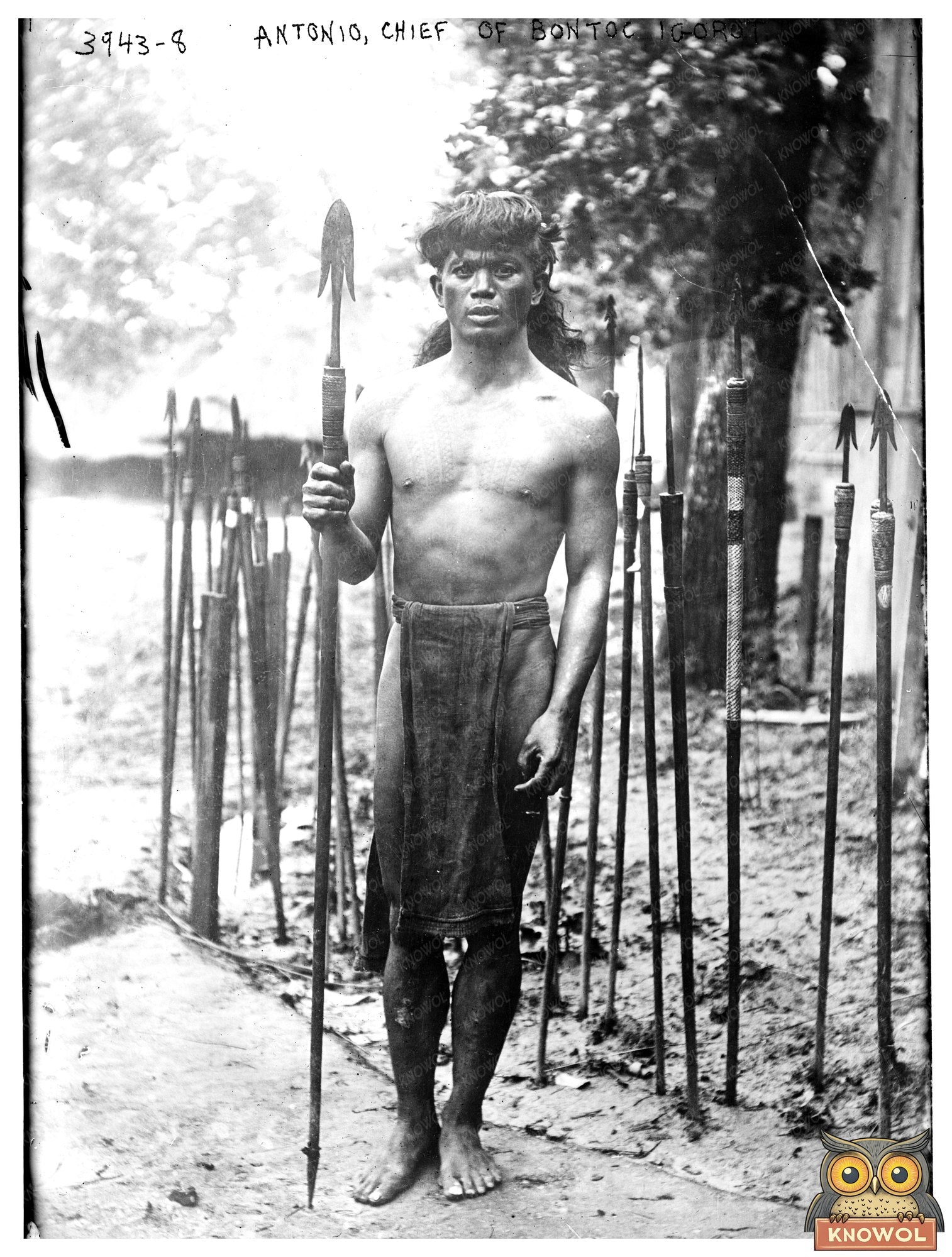 Historic Antonio, Chief of Bontoc Igorot Print, Vintage Art