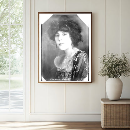 Historic Mrs. Waldo Pierce [i.e. Peirce] Print, Vintage Art