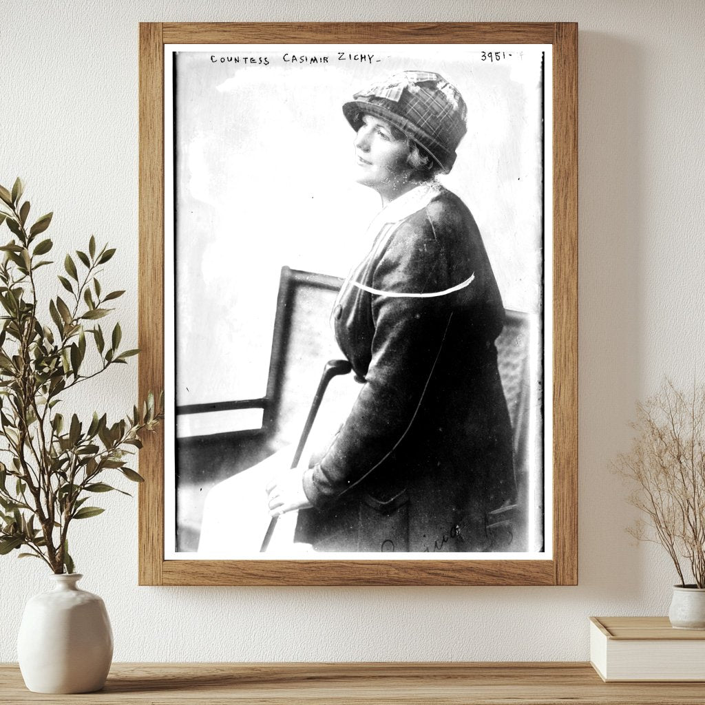 Historic Countess Casimir Zichy Print, Vintage Art