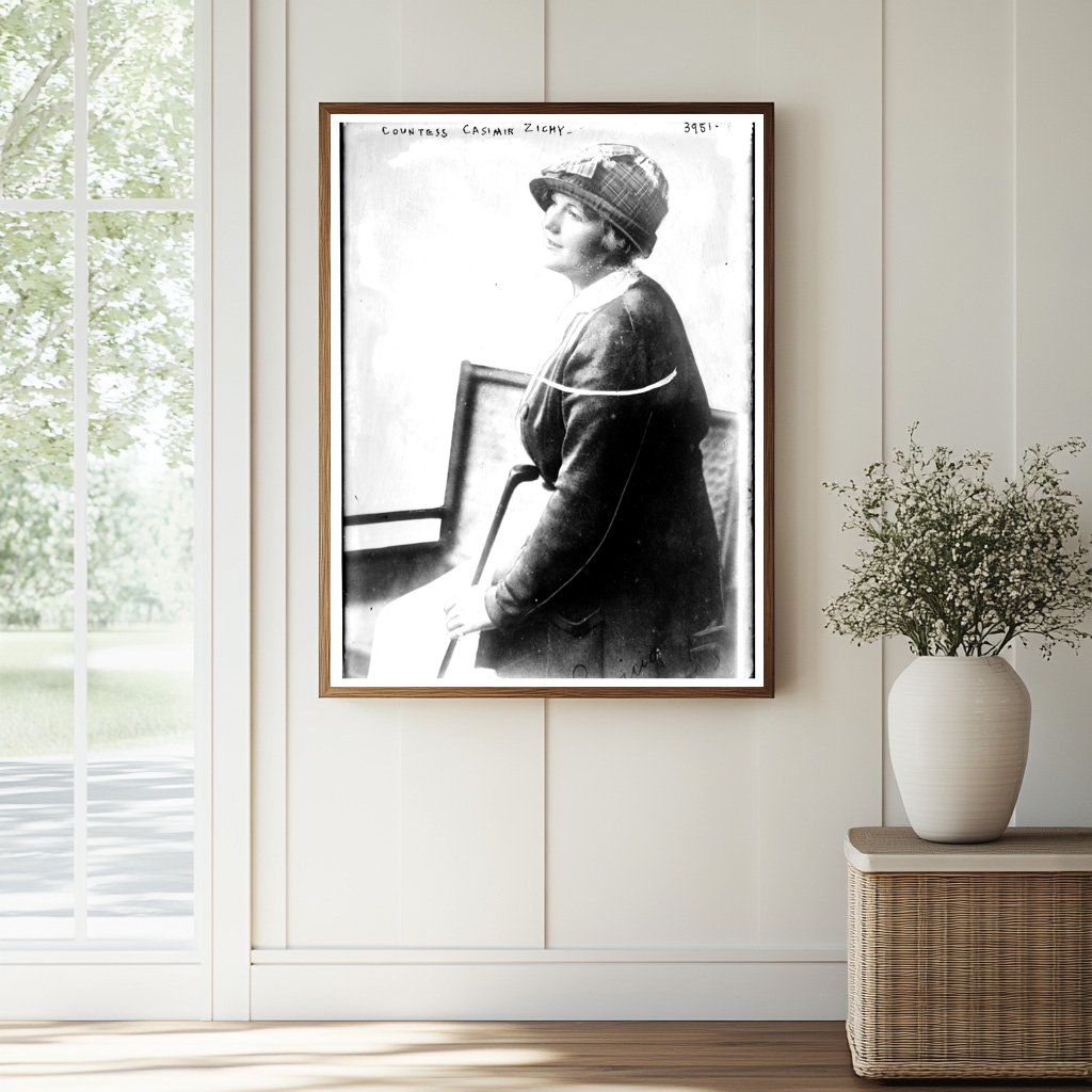 Historic Countess Casimir Zichy Print, Vintage Art