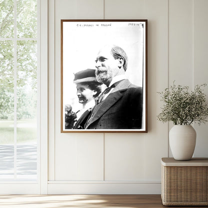 Historic C.E. Hughes in Oregon Print, Vintage Art
