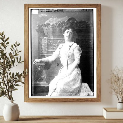 Historic Mrs. Benton McMillin Print, Vintage Art
