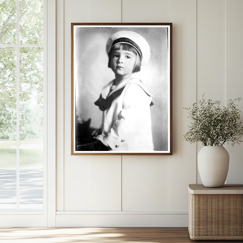 Historic Crown Prince of Serbia Print, Vintage Art