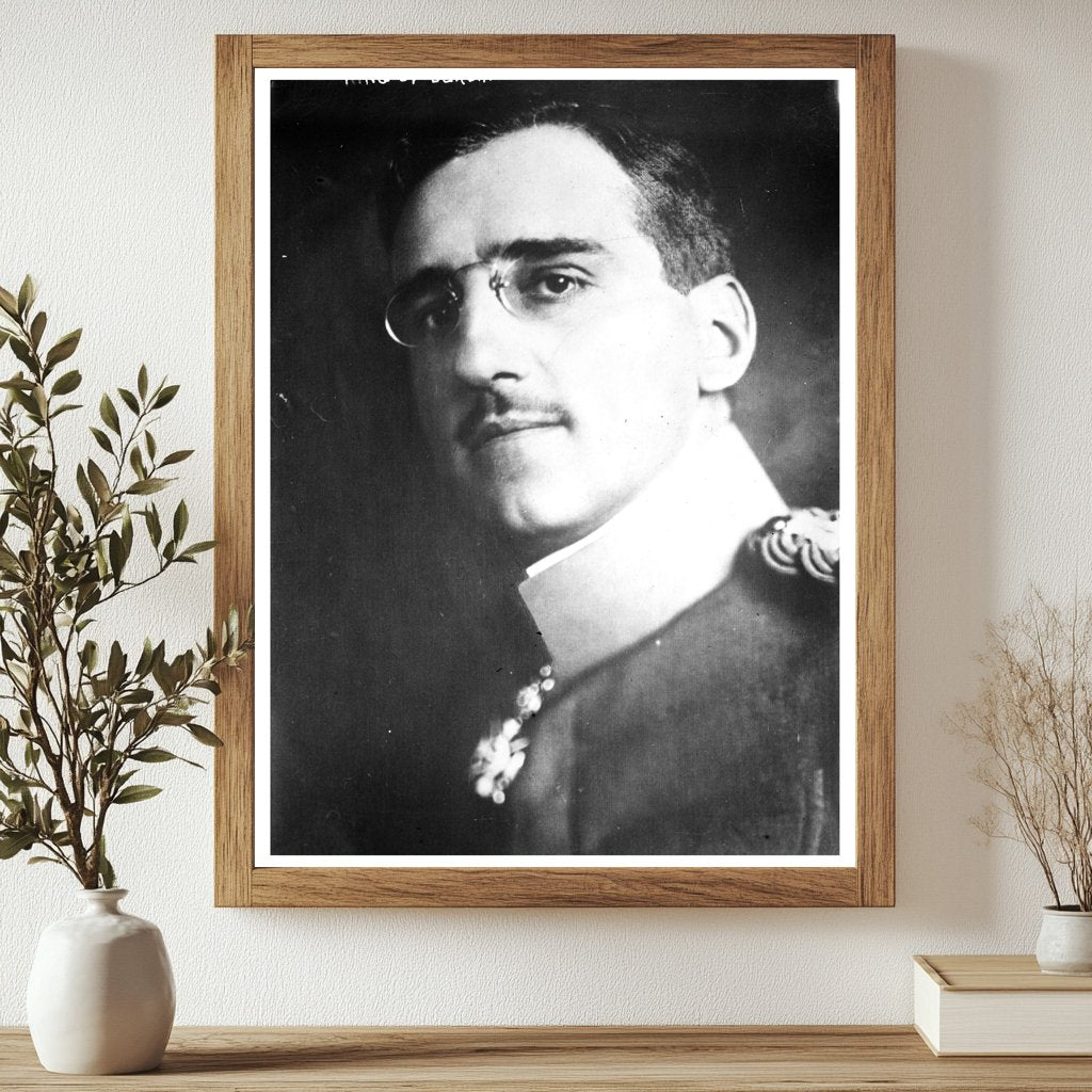 Historic King of Serbia Print, Vintage Art