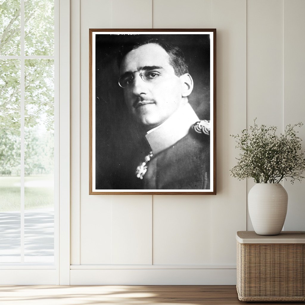 Historic King of Serbia Print, Vintage Art
