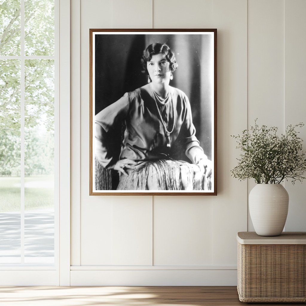 Historic Baroness v. Maltzan Print, Vintage Art