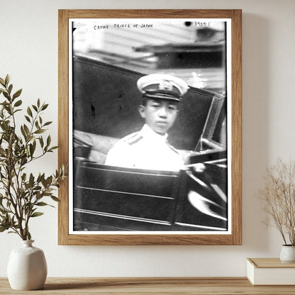 Historic Crown Prince of Japan Print, Vintage Art