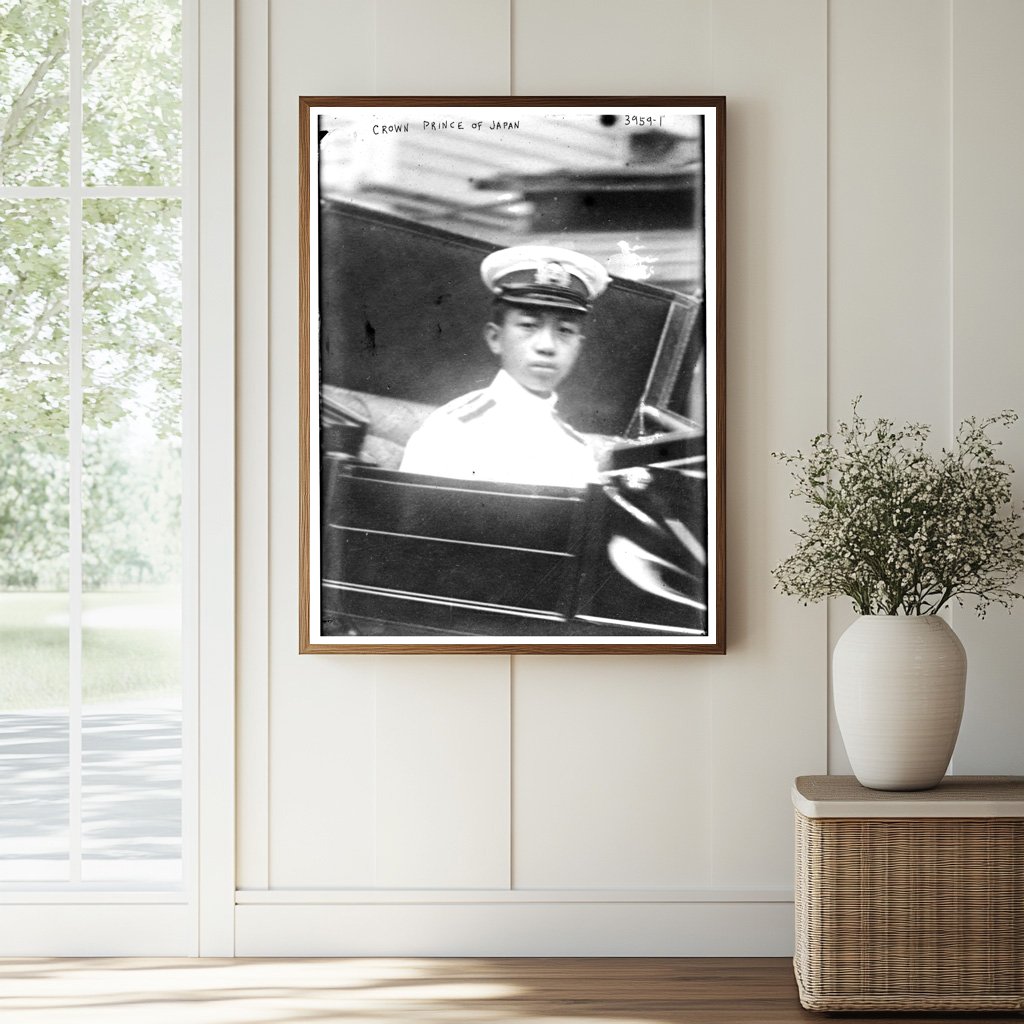 Historic Crown Prince of Japan Print, Vintage Art