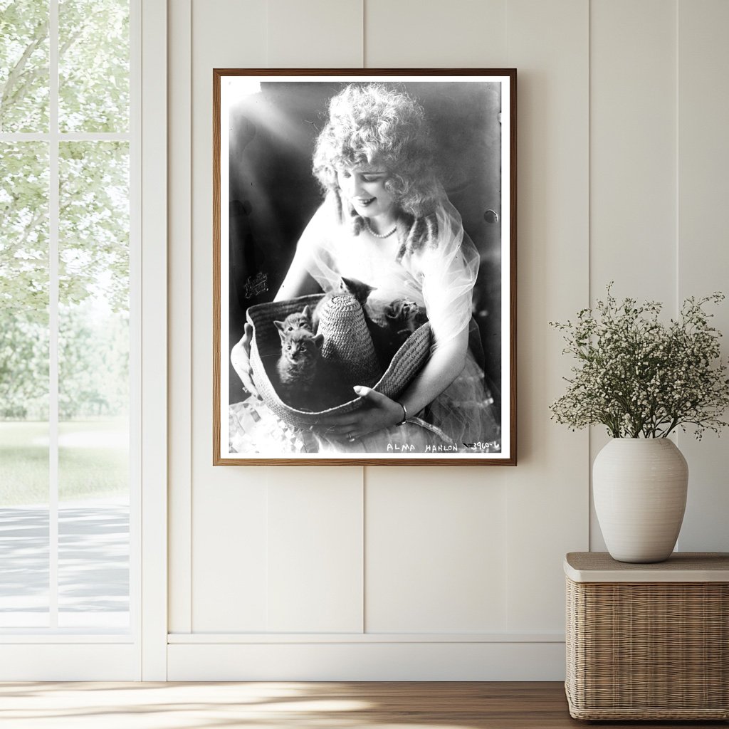 Historic Alma Hanlon Print, Vintage Art