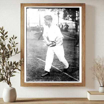 Historic Mikami [tennis] Print, Vintage Art