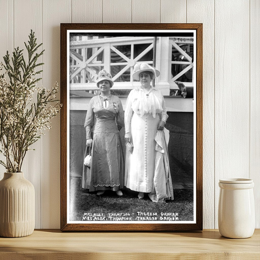 1916 Photo of Mrs. Alex Thompson & Theresa Graham