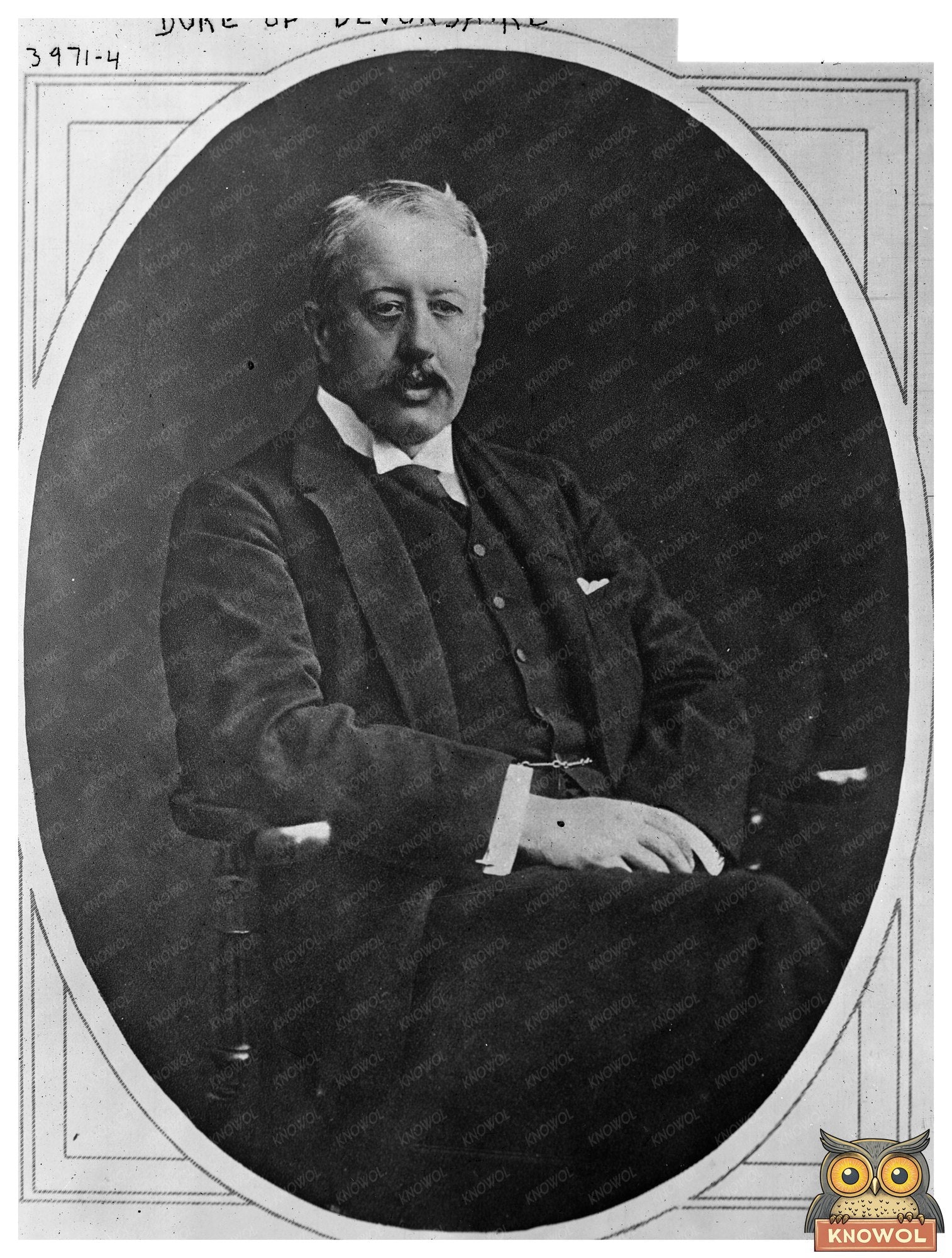Historic Duke of Devonshire Print, Vintage Art