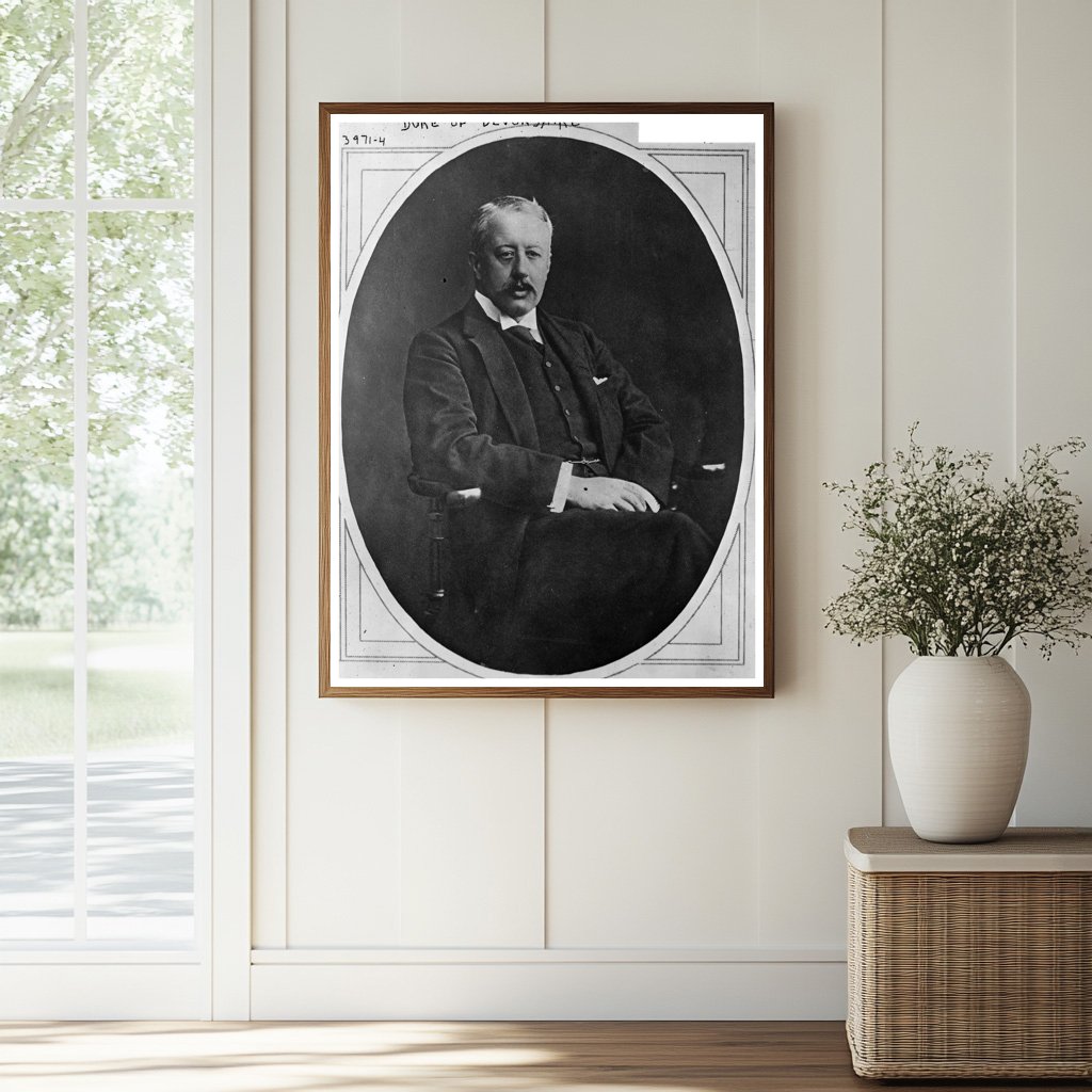 Historic Duke of Devonshire Print, Vintage Art
