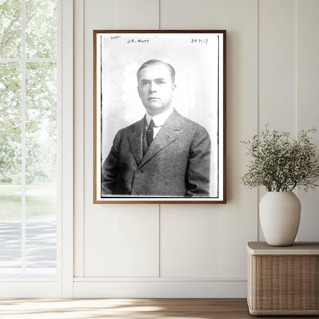 Historic J.R. Mott Print, Vintage Art