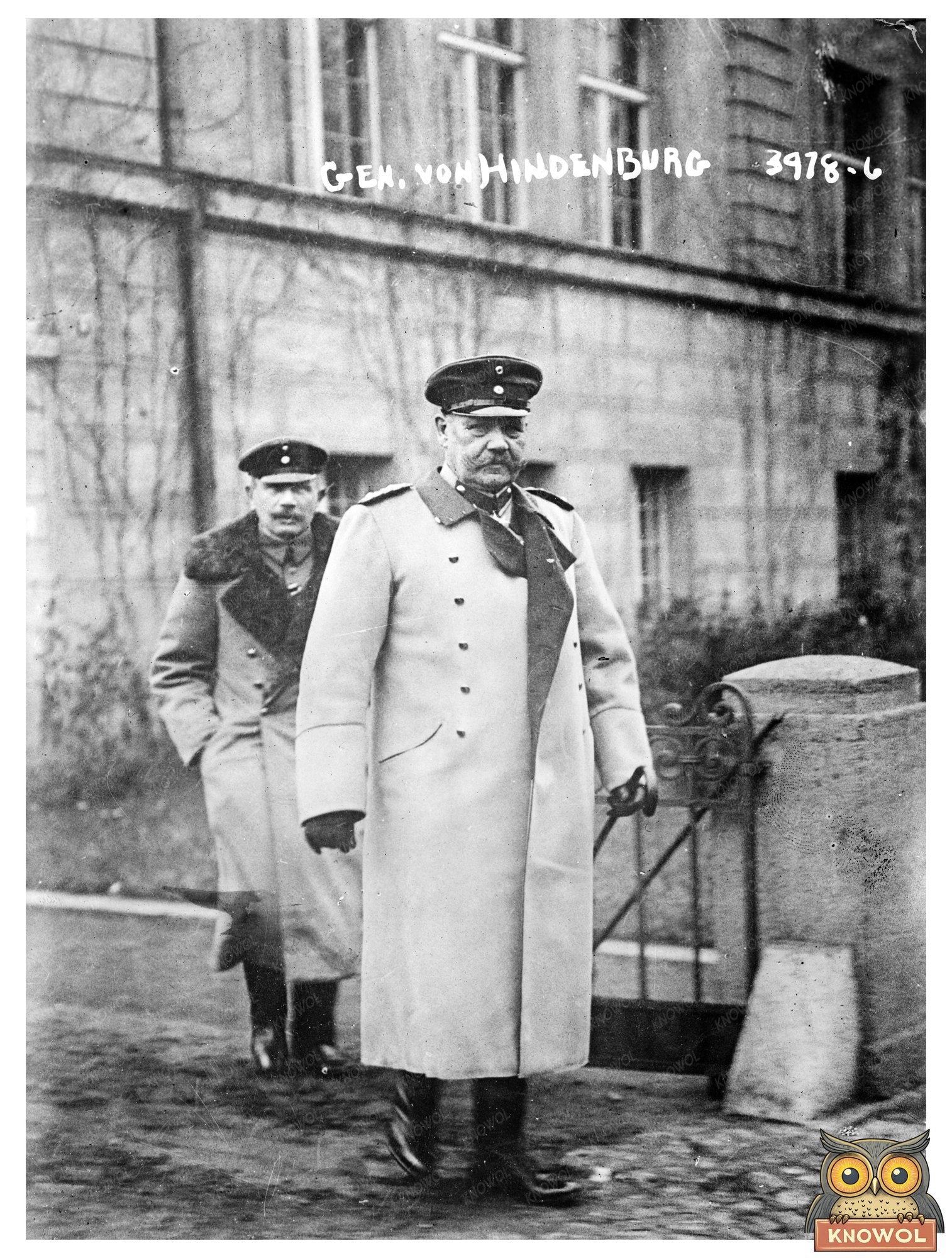 Historic Gen. von Hindenburg Print, Vintage Art