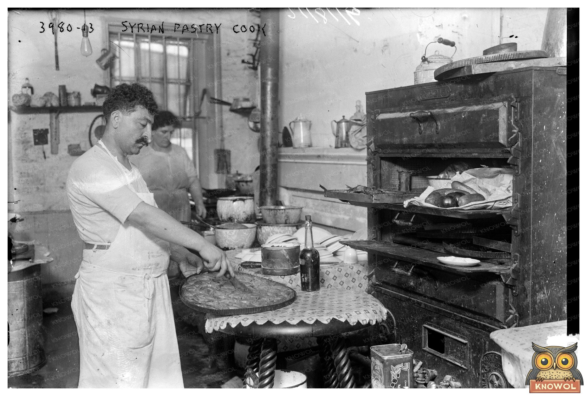 Artisan Pastry Cook Crafting Sweets in 1916 Syria