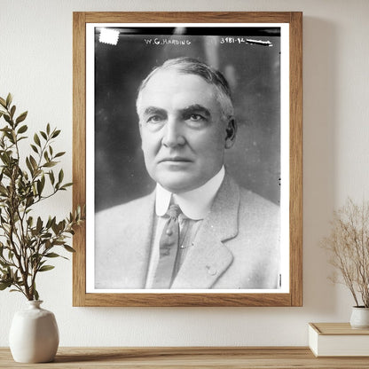 Historic W.G. Harding Print, Vintage Art