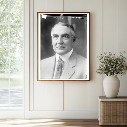 Historic W.G. Harding Print, Vintage Art