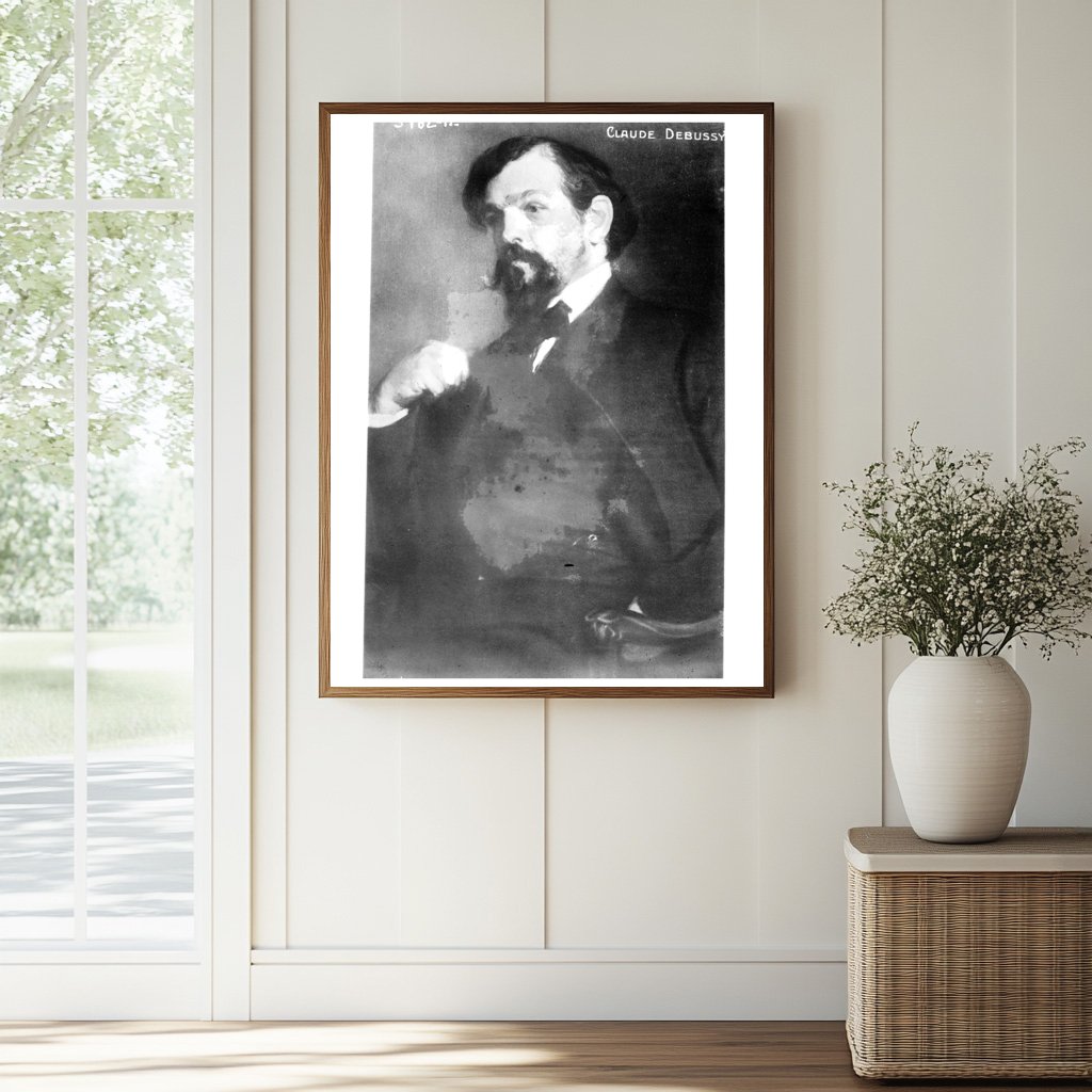 Historic Claude Debussy Print, Vintage Art