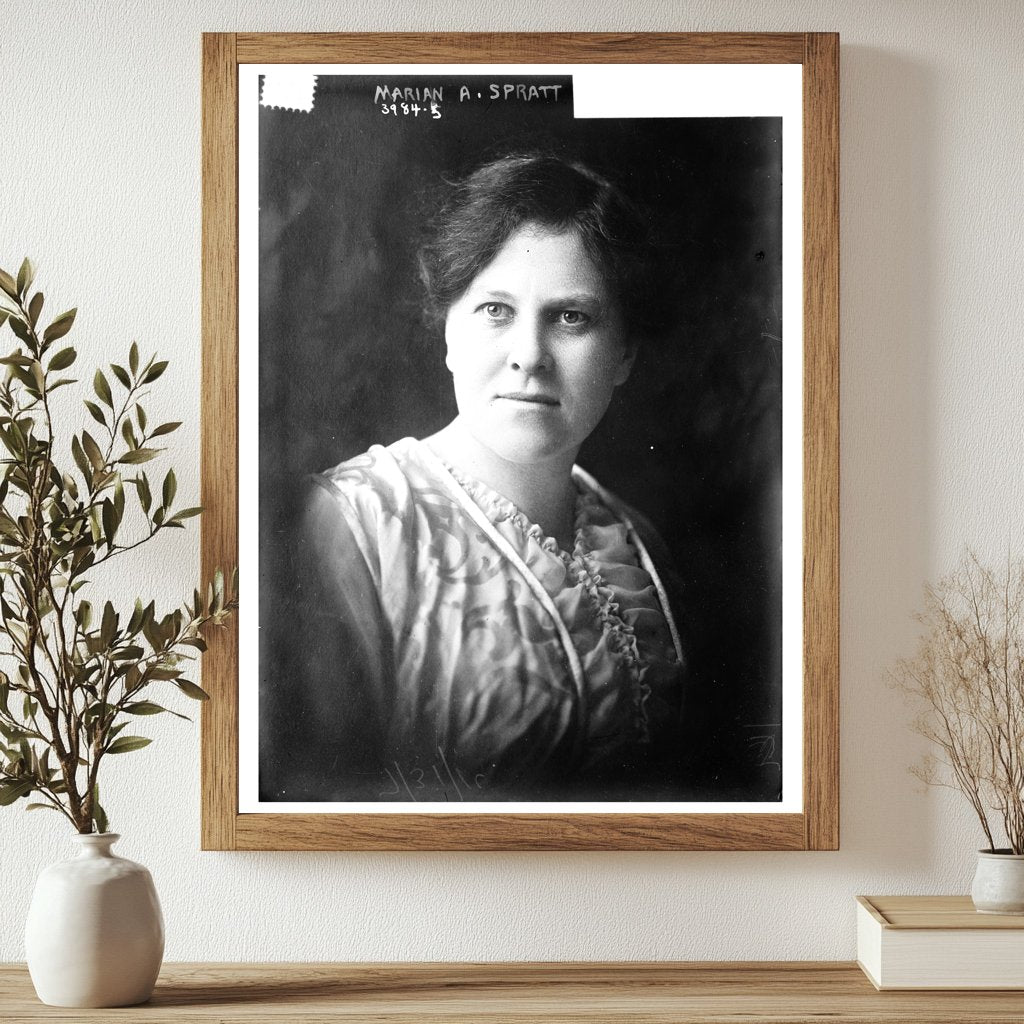 Historic Marian A. Spratt Print, Vintage Art