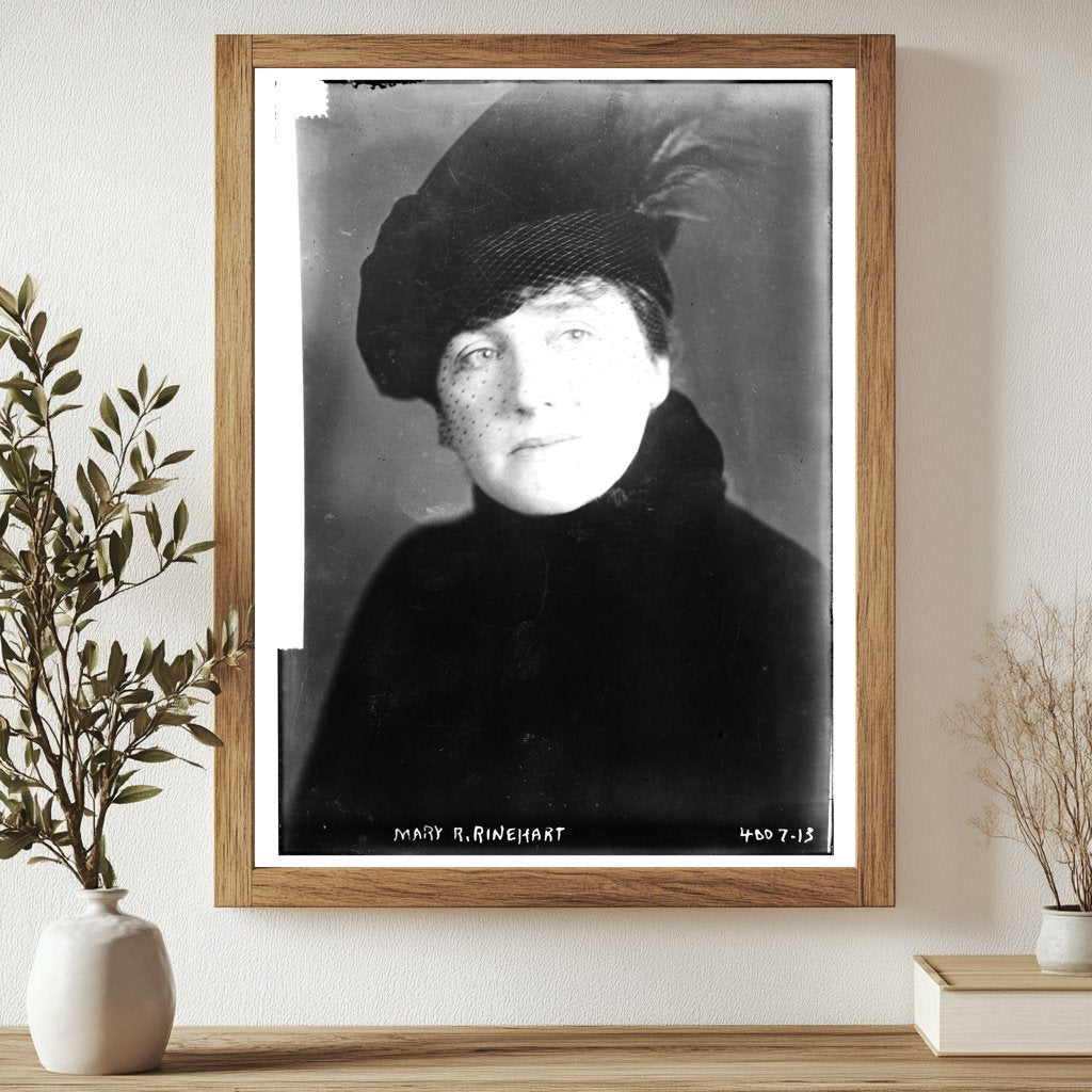 Historic Mary R. Rinehart Print, Vintage Art