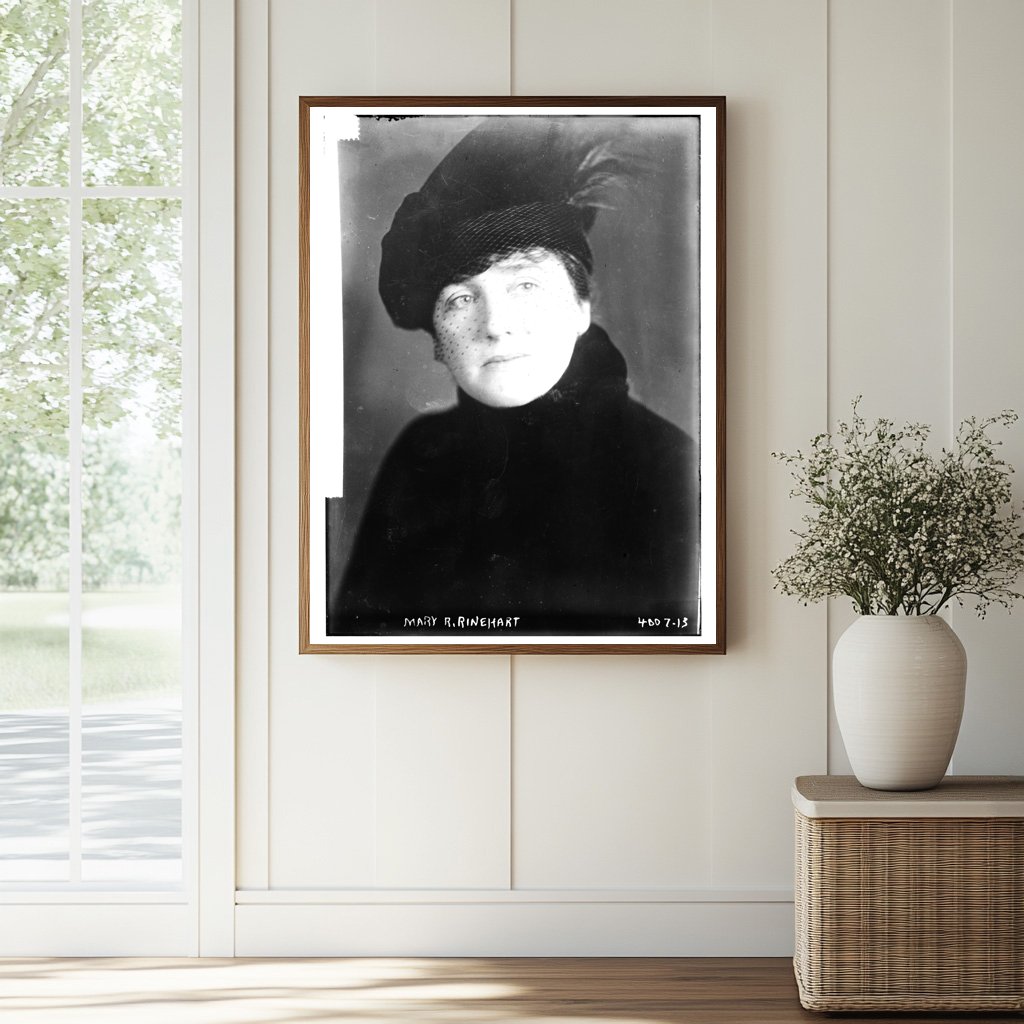 Historic Mary R. Rinehart Print, Vintage Art