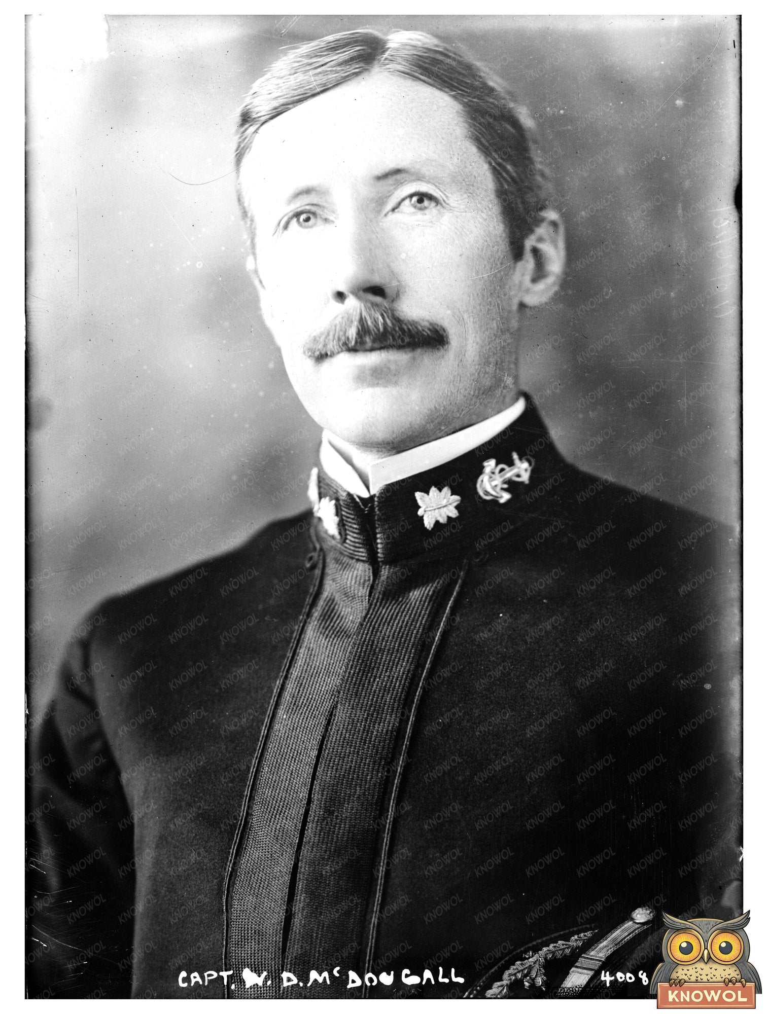 Historic Capt. W.D. McDougall [i.e. MacDougall] Print, Vintage Art