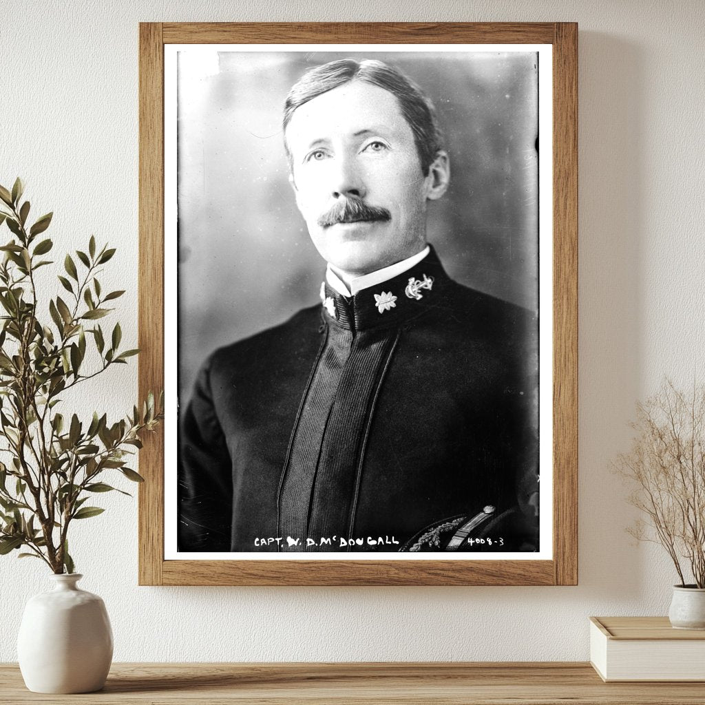 Historic Capt. W.D. McDougall [i.e. MacDougall] Print, Vintage Art