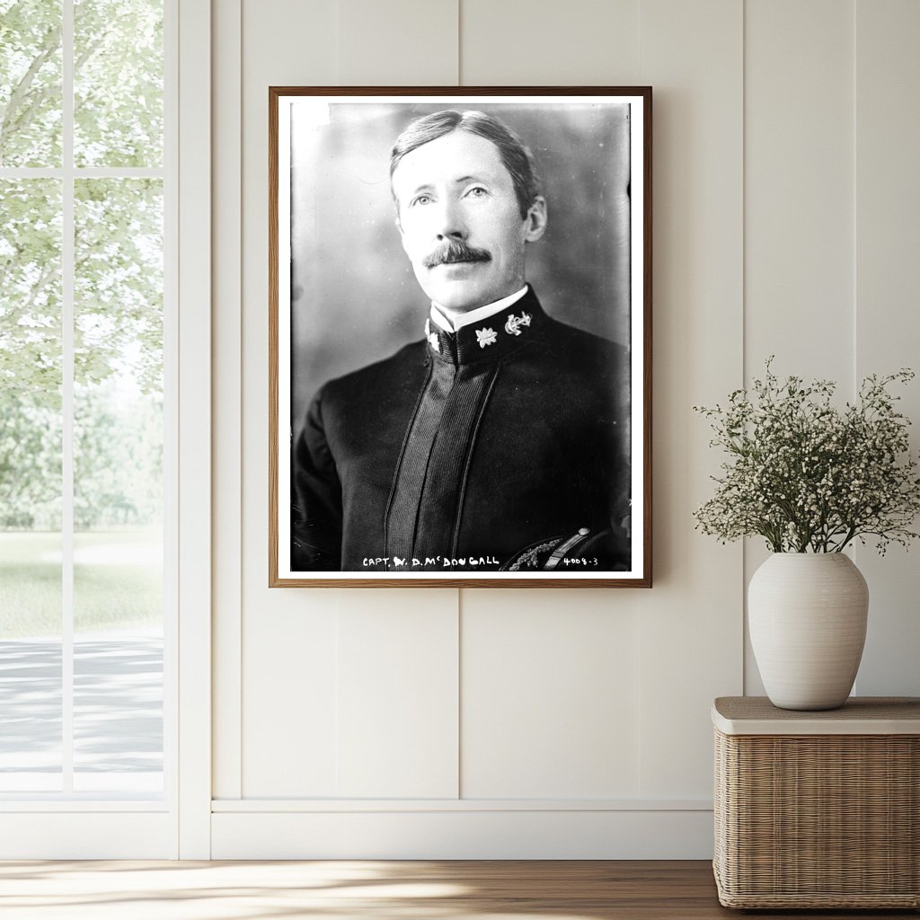 Historic Capt. W.D. McDougall [i.e. MacDougall] Print, Vintage Art