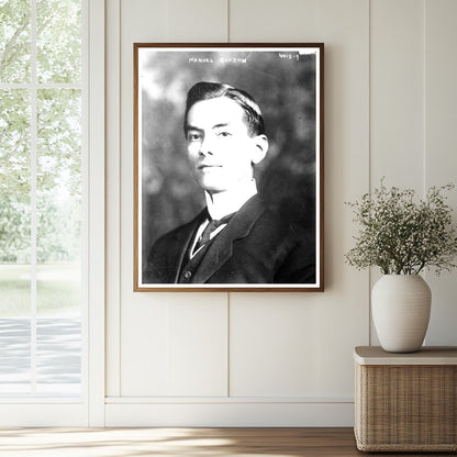 Historic Manuel Quezon Print, Vintage Art