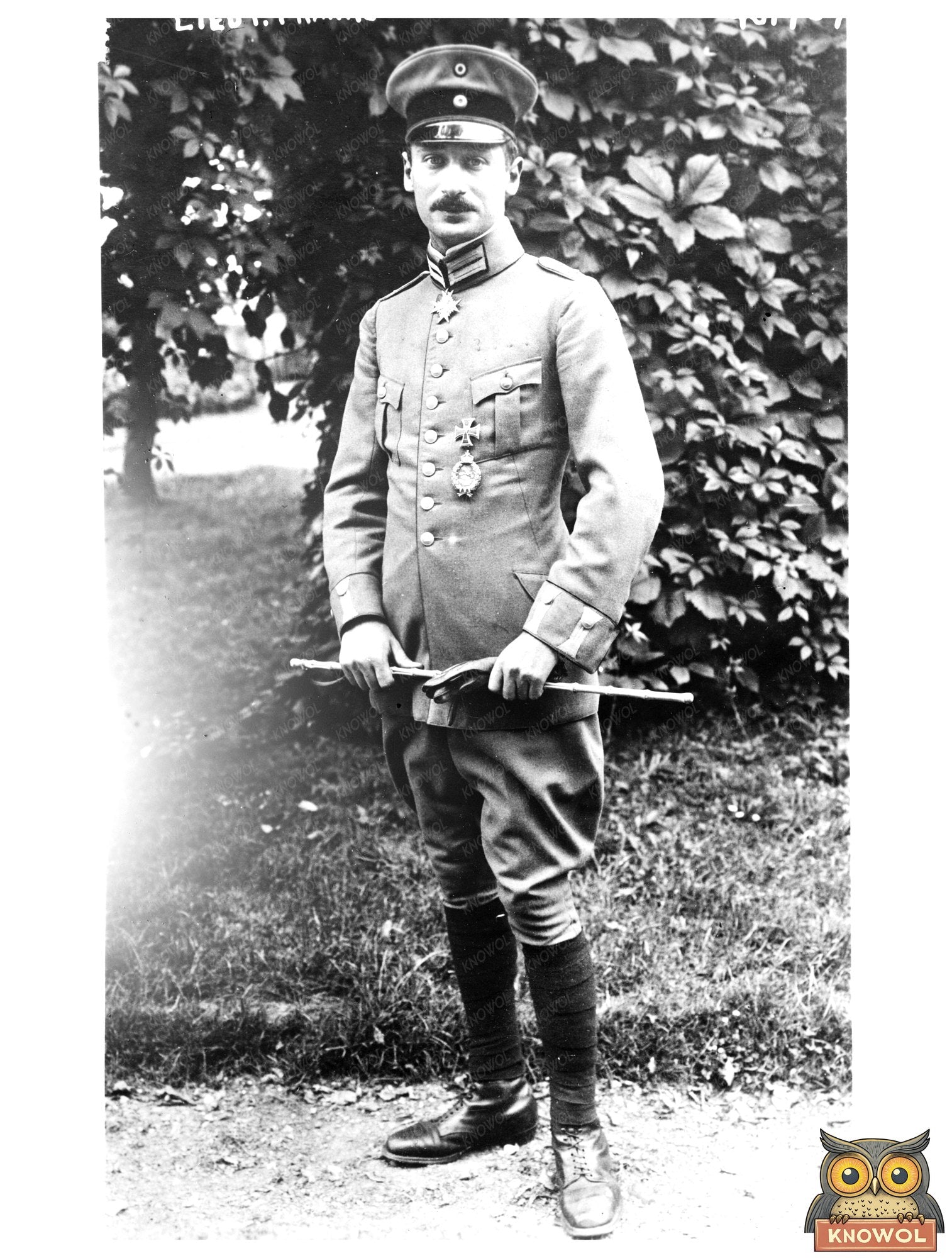Historic Lieut. Frankl Print, Vintage Art
