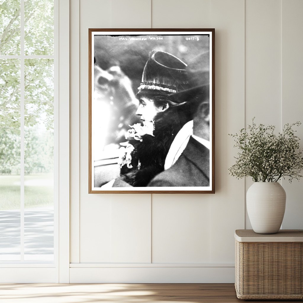 Historic Mrs. Woodrow Wilson Print, Vintage Art