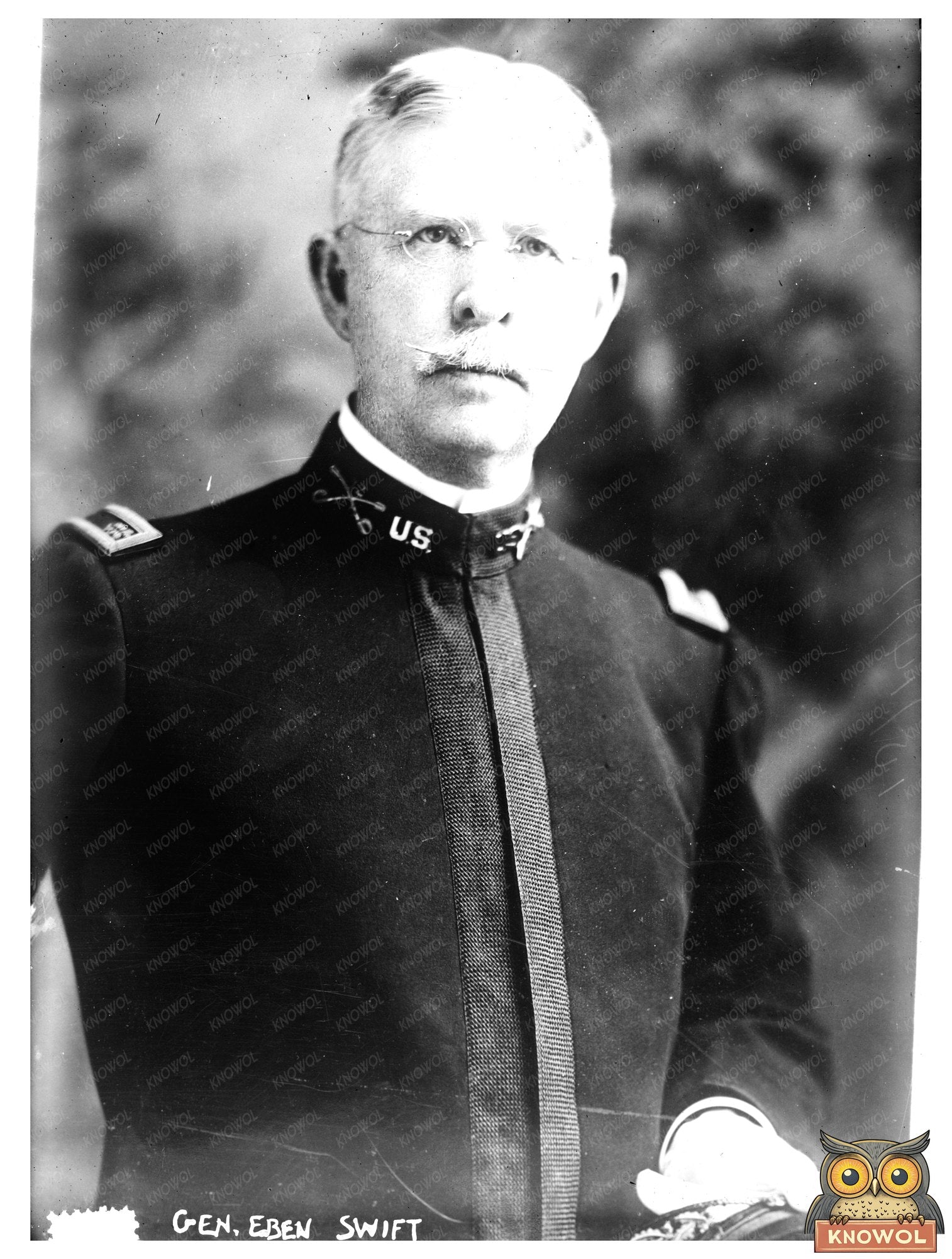 Historic Gen. Eben Swift Print, Vintage Art