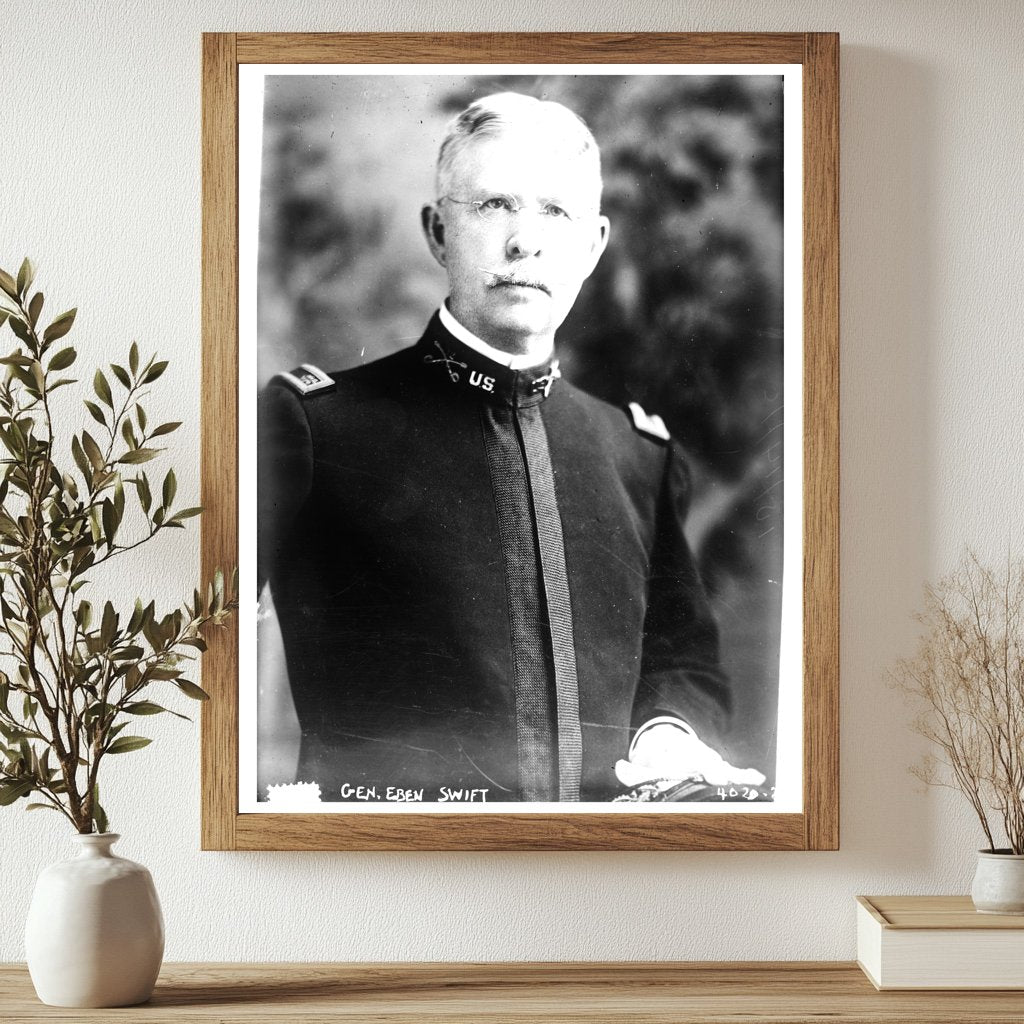 Historic Gen. Eben Swift Print, Vintage Art