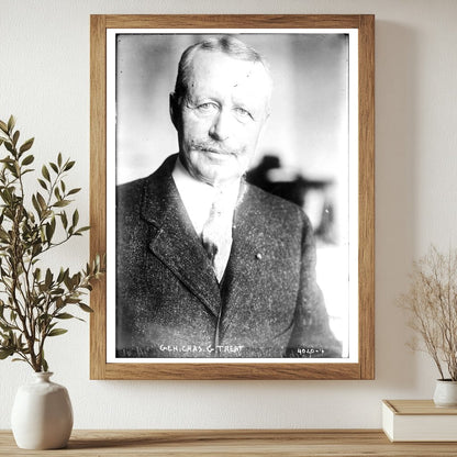 Historic Gen. Chas. G. Treat Print, Vintage Art