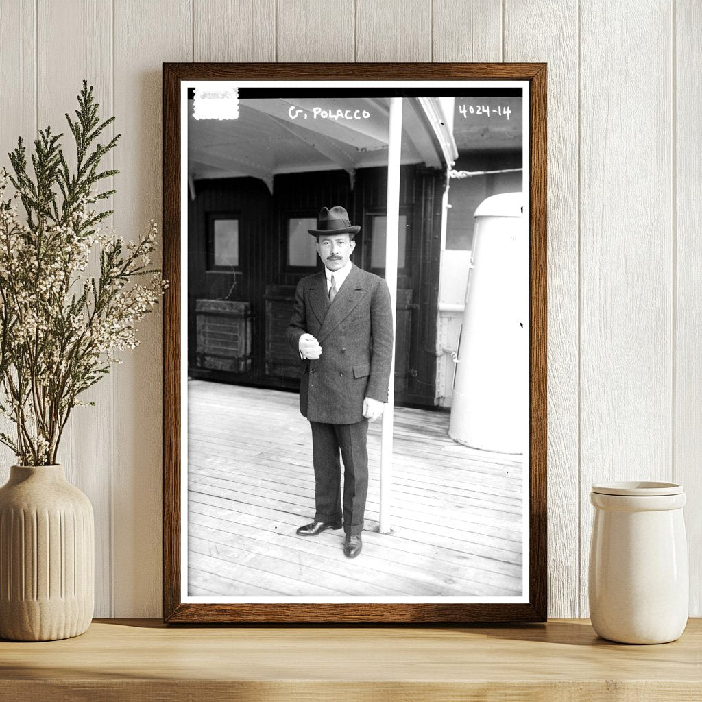 Culinary Pioneer G. Polacco in 1916 Restaurant Scene