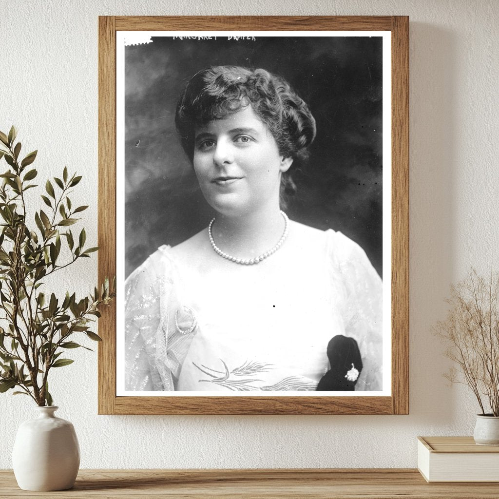 Historic Margaret Draper Print, Vintage Art
