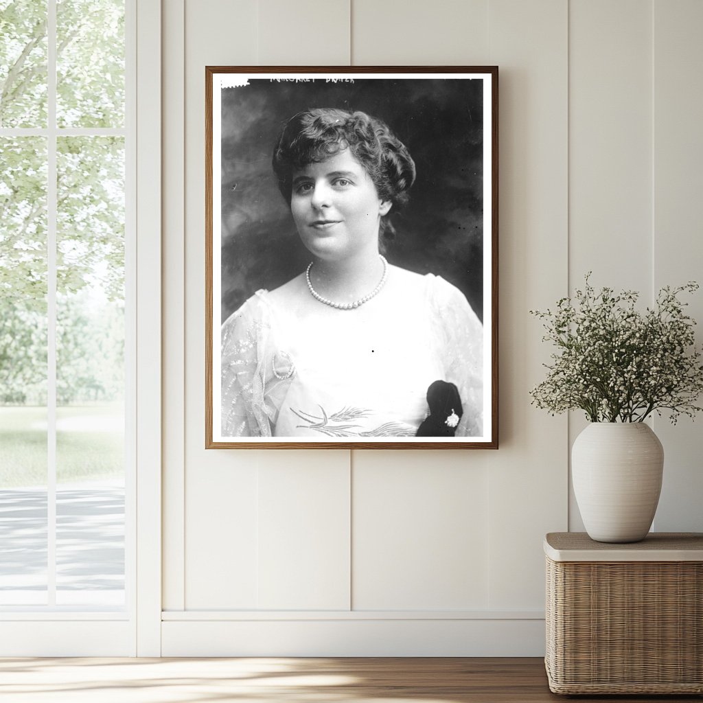 Historic Margaret Draper Print, Vintage Art