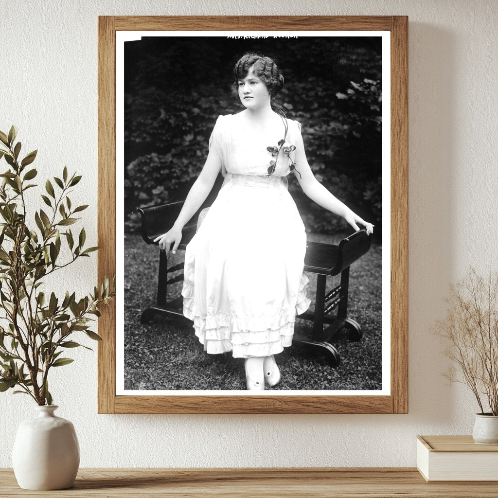 Historic (Dorothy Willard) Mrs. Richard Hooker Print, Vintage Art