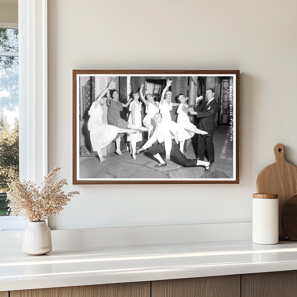 Grace in Motion: Ballet Russe Rehearsal, 1915-1920