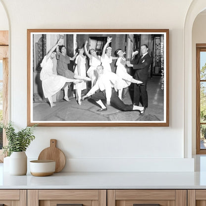 Grace in Motion: Ballet Russe Rehearsal, 1915-1920