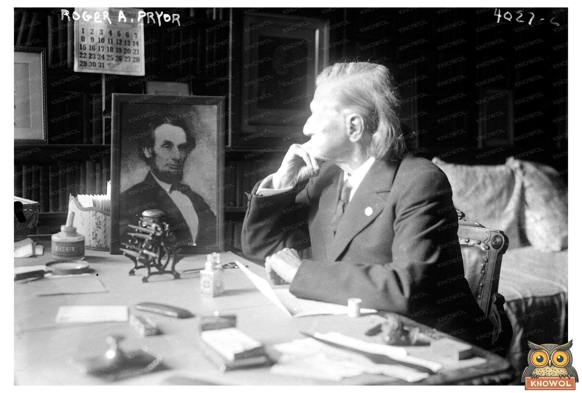 Vintage Portrait of an Influential Early 20th-Century Politi