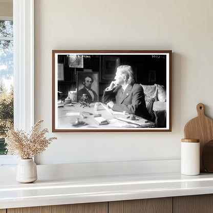 Vintage Portrait of an Influential Early 20th-Century Politi