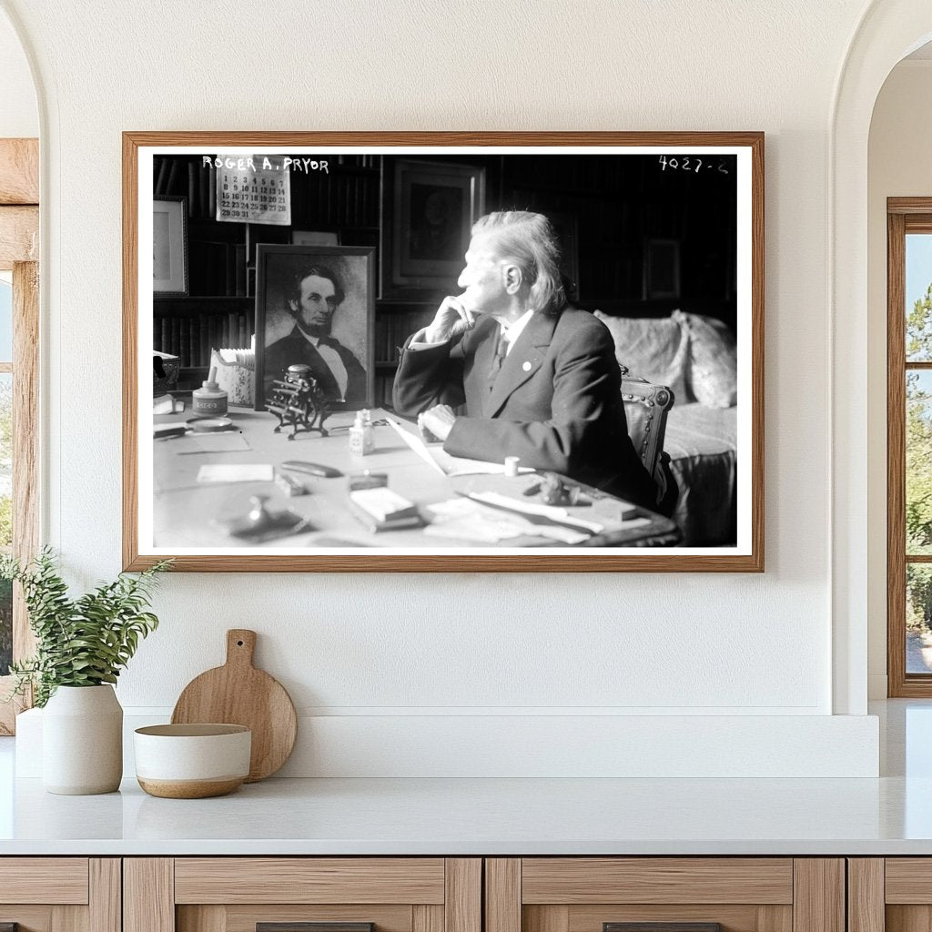 Vintage Portrait of an Influential Early 20th-Century Politi