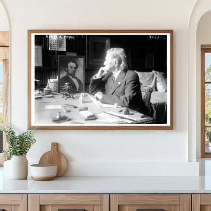 Vintage Portrait of an Influential Early 20th-Century Politi