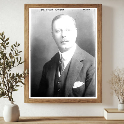 Historic Sir Horace Rumbold Print, Vintage Art