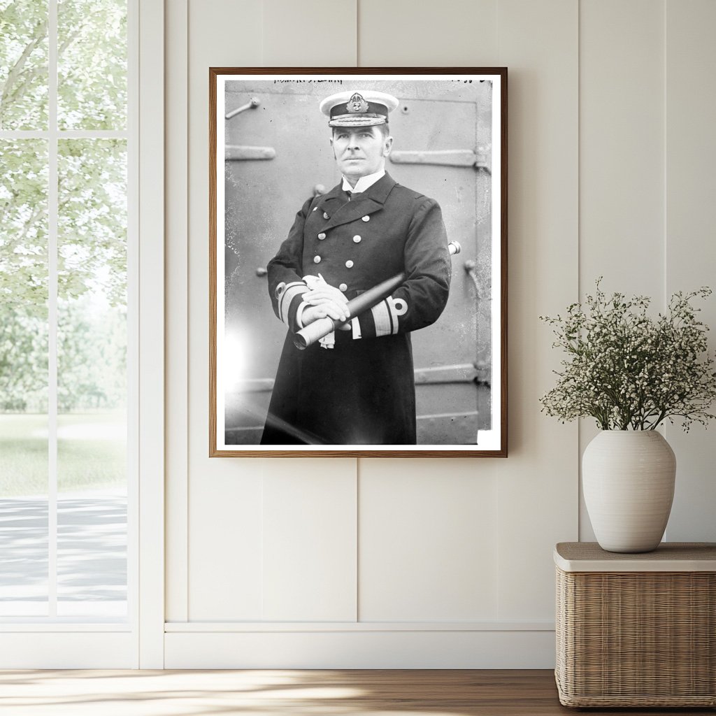 Historic Adm. R.S. Lowry Print, Vintage Art