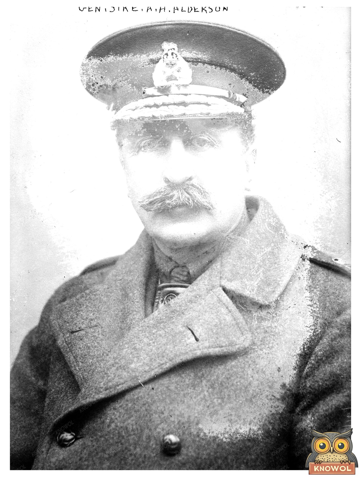Historic Gen. Sir E.A.H. Alderson Print, Vintage Art