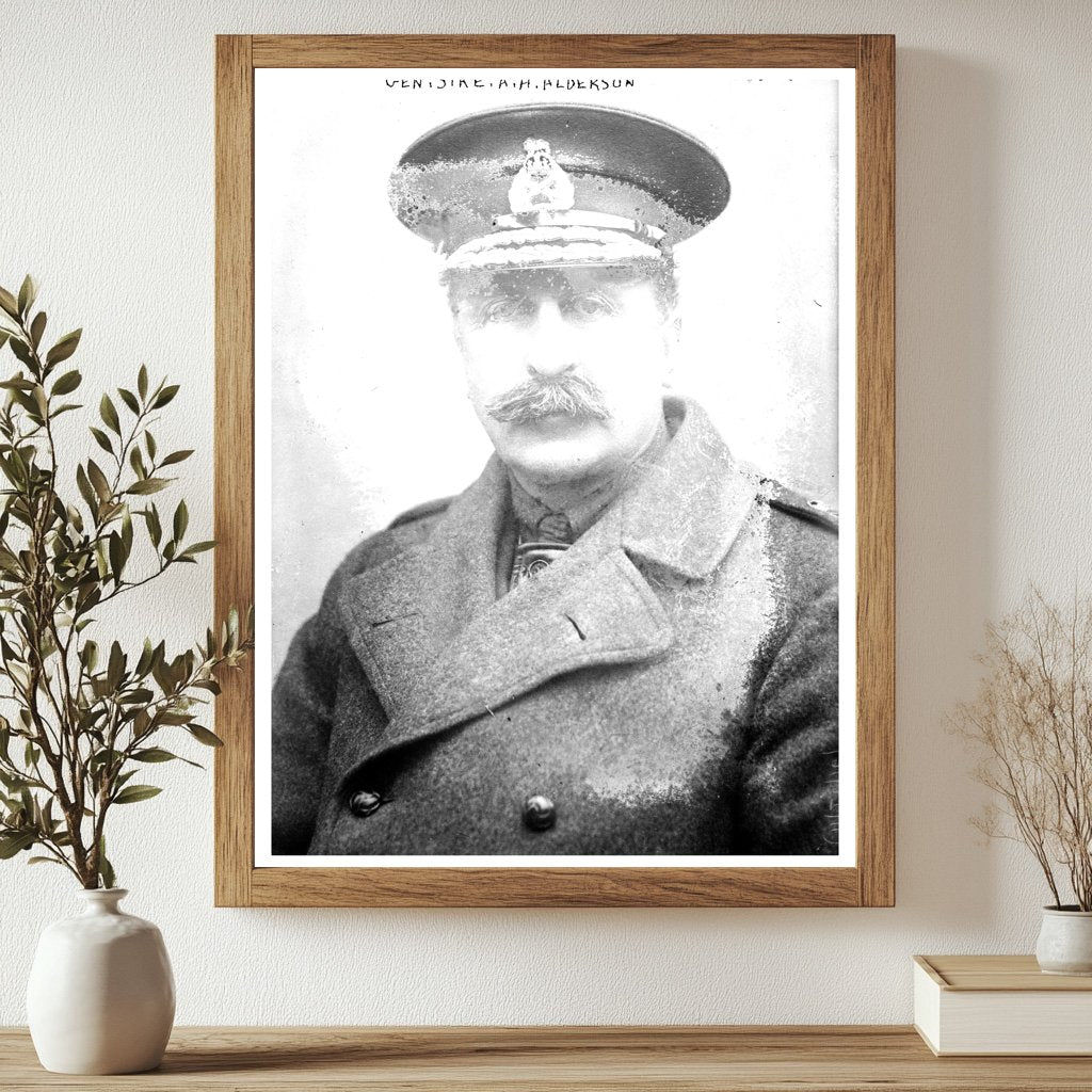 Historic Gen. Sir E.A.H. Alderson Print, Vintage Art