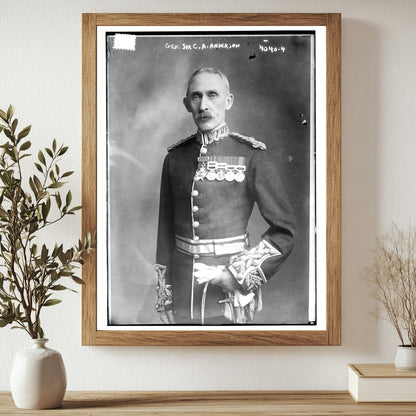 Historic Gen. Sir C.A. Anderson Print, Vintage Art